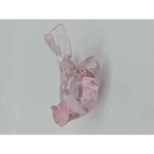 Vintage Mosser Mini Pink/Peach Pink Glass Bird Figurine Mold #173